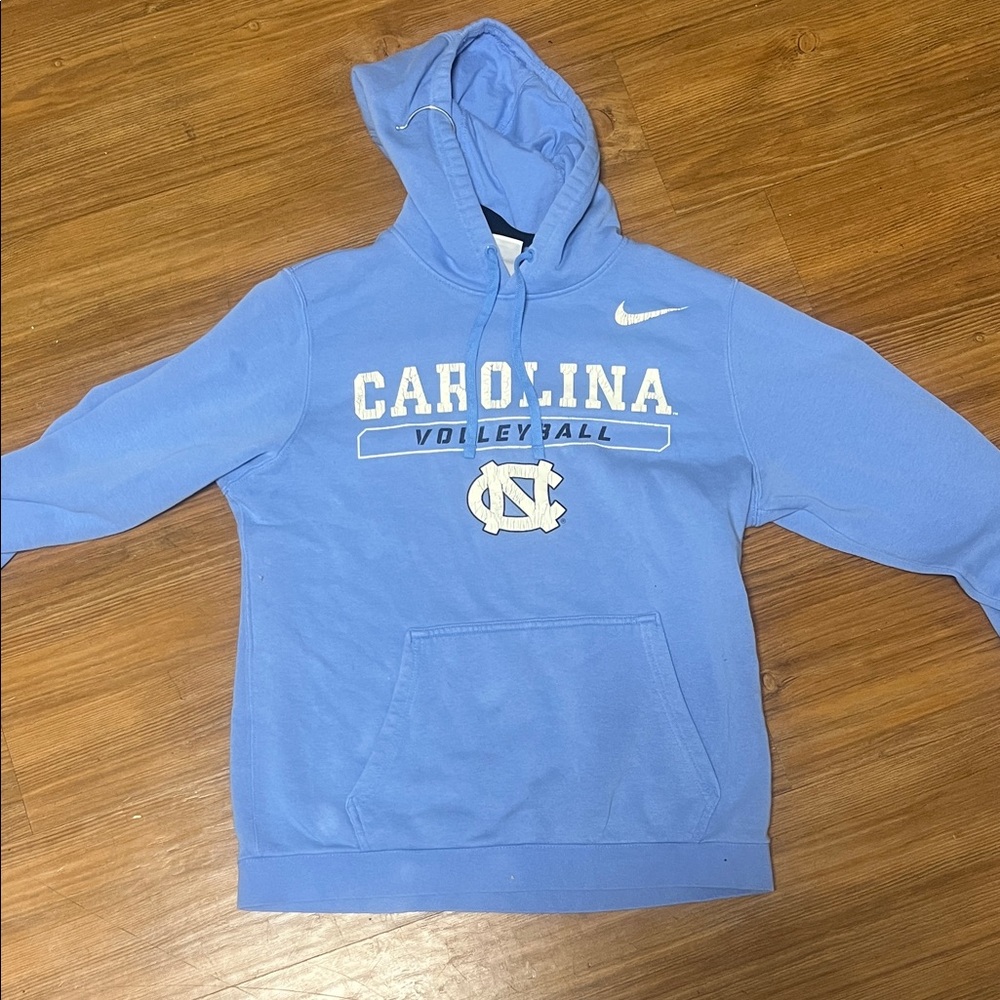 Nike North Carolina University Volleyball Light Blue Hoodie Small